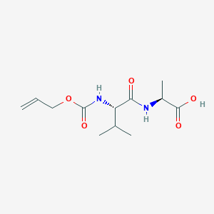 (S)-2-((S)-2-(allyloxycarbonylamino)-3-methylbutanamido)propanoic acid