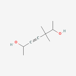 molecular formula C9H16O2 B13808984 5,5-Dimethylhept-3-yne-2,6-diol CAS No. 61228-11-3