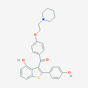 molecular formula C28H27NO4S B138090 4-Hydroxy Raloxifene CAS No. 185416-01-7
