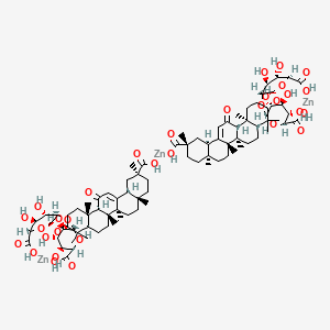 molecular formula C84H124O32Zn3 B13809088 Glycyrrhizic acid zinc salt 