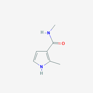 molecular formula C7H10N2O B13809102 N,2-dimethyl-1H-pyrrole-3-carboxamide 