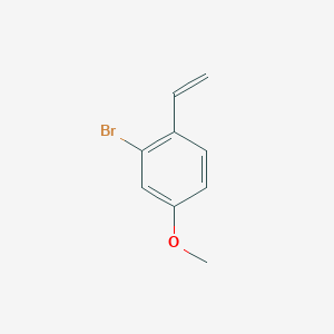 molecular formula C9H9BrO B1380913 2-Bromo-1-ethenyl-4-methoxybenzene CAS No. 153967-97-6