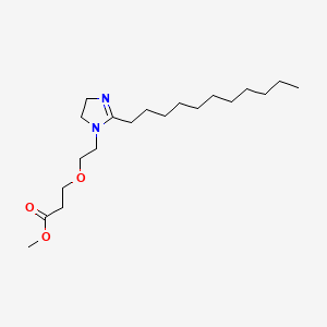 molecular formula C20H38N2O3 B13809166 Methyl 3-(2-(2-undecyl-2-imidazolin-1-yl)ethoxy)propionate CAS No. 68444-01-9
