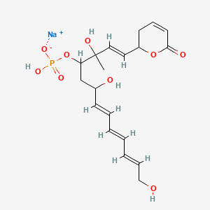 molecular formula C19H26NaO9P B13809178 Fostriecin sodium salt from Streptomyces pulveraceus 