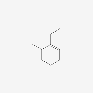 molecular formula C9H16 B13809179 1-Ethyl-6-methylcyclohexene CAS No. 72018-30-5