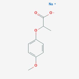 molecular formula C10H11NaO4 B138092 Sodium 2-(4-methoxyphenoxy)propanoate CAS No. 150767-88-7