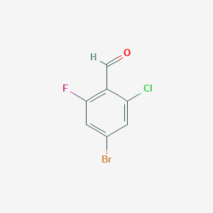B1380922 4-Bromo-2-chloro-6-fluorobenzaldehyde CAS No. 929621-33-0