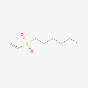 molecular formula C8H16O2S B13809227 Sulfone, hexyl vinyl CAS No. 21961-08-0