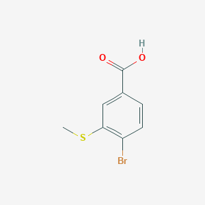 molecular formula C8H7BrO2S B1380930 4-Bromo-3-(methylthio)benzoic acid CAS No. 851334-60-6