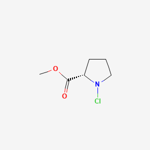 molecular formula C6H10ClNO2 B13809315 N-chloroproline methyl ester 