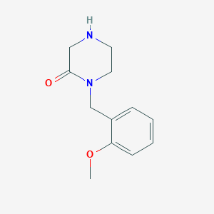 molecular formula C12H16N2O2 B13809321 1-(2-Methoxybenzyl)piperazin-2-one 