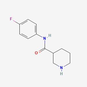 molecular formula C12H15FN2O B13809325 Piperidine-3-carboxylic acid (4-fluoro-phenyl)-amide 