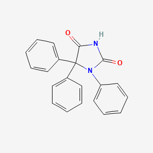 molecular formula C21H16N2O2 B13809337 1,5,5-Triphenyl-2,4-imidazolidinedione CAS No. 52460-88-5