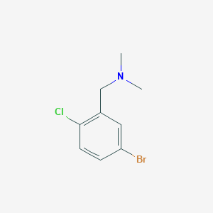 molecular formula C9H11BrClN B1380934 1-(5-bromo-2-chlorophenyl)-N,N-dimethylmethanamine CAS No. 861967-07-9