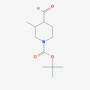 molecular formula C12H21NO3 B1380935 Tert-butyl 4-formyl-3-methylpiperidine-1-carboxylate CAS No. 512822-18-3