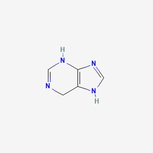 molecular formula C5H6N4 B13809356 1,6-Dihydropurine 