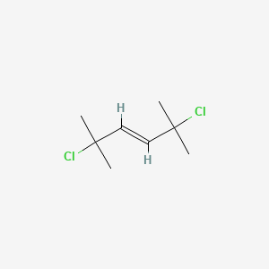 molecular formula C8H14Cl2 B13809419 trans-2,5-Dichloror-2,5-dimethyl-3-hexene CAS No. 22966-70-7