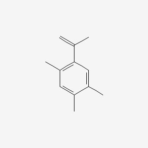 molecular formula C12H16 B13809430 Benzene, 1,2,4-trimethyl-5-(1-methylethenyl)- CAS No. 54340-84-0