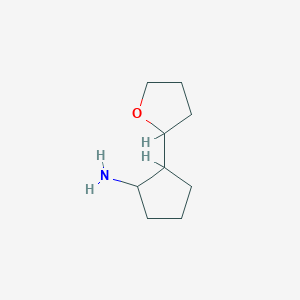 molecular formula C9H17NO B13809437 Cyclopentylamine, 2-(tetrahydro-2-furyl)-(7CI,8CI) 
