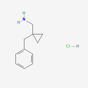 molecular formula C11H16ClN B1380949 (1-Benzylcyclopropyl)methanamine hydrochloride CAS No. 91245-62-4