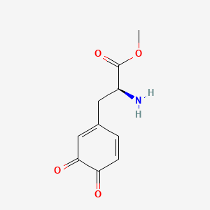 molecular formula C10H11NO4 B13809490 methyl (2S)-2-amino-3-(3,4-dioxocyclohexa-1,5-dien-1-yl)propanoate 