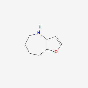 molecular formula C8H11NO B13809491 5,6,7,8-Tetrahydro-4H-furo[3,2-B]azepine CAS No. 219989-24-9