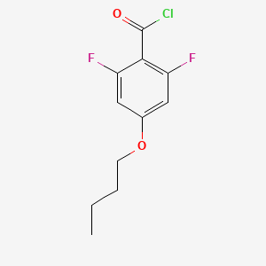 molecular formula C11H11ClF2O2 B1380950 4-Butoxy-2,6-difluorobenzoyl chloride CAS No. 1373920-74-1