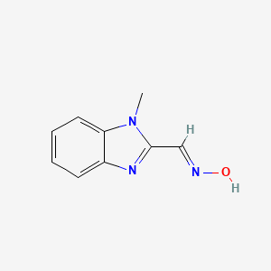 molecular formula C9H9N3O B13809534 1-Methylbenzimidazole-2-carboxaldehyde oxime CAS No. 3013-07-8