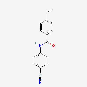 molecular formula C16H14N2O B13809538 N-(4-cyanophenyl)-4-ethylbenzamide CAS No. 791125-43-4