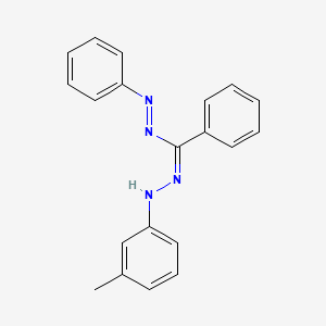 molecular formula C20H18N4 B13809543 m-Tolyltetrazolium Red Formazan 