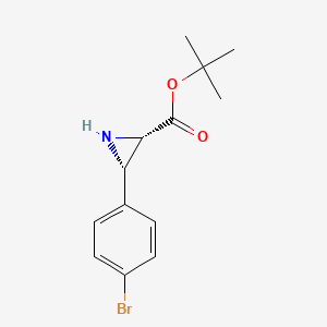 trans-Tert-butyl 3-(4-bromophenyl)aziridine-2-carboxylate