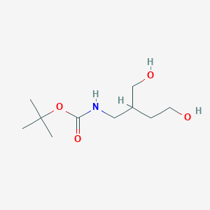 molecular formula C10H21NO4 B13809571 N-Boc-2-aminomethyl-butane-1,4-diol CAS No. 889942-37-4
