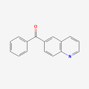 molecular formula C16H11NO B13809625 6-Benzoylquinoline 