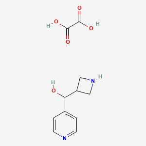 molecular formula C11H14N2O5 B1380964 Azetidin-3-yl(pyridin-4-yl)methanol oxalate CAS No. 1864014-22-1