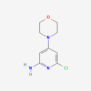 2-Amino-6-chloro-4-morpholinopyridine