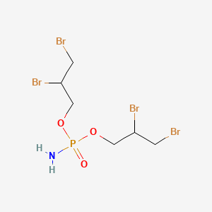 molecular formula C6H12Br4NO3P B13809686 Bis(2,3-dibromopropyl)phosphoramidate CAS No. 70555-34-9