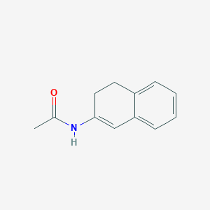 molecular formula C12H13NO B13809697 Acetamide,N-(3,4-dihydro-2-naphthalenyl)- 