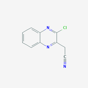 molecular formula C10H6ClN3 B13809700 2-(3-Chloroquinoxalin-2-yl)acetonitrile CAS No. 68350-65-2