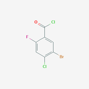 molecular formula C7H2BrCl2FO B1380972 5-Bromo-4-chloro-2-fluorobenzoyl chloride CAS No. 1070892-56-6