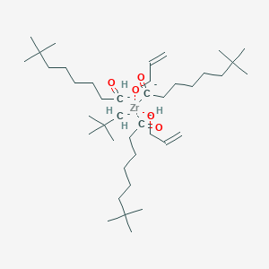 molecular formula C41H80O5Zr-4 B13809737 Zirconium,[2,2-bis[(2-propen-1-yloxy-kO)methyl]-1-butanolato-kO]tris(isooctanolato)- 