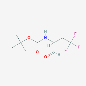 tert-butyl N-(4,4,4-trifluoro-1-oxobutan-2-yl)carbamate