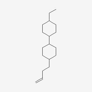 molecular formula C18H32 B13809775 trans,trans-4-But-3-enyl-4''-ethyl-bicyclohexyl CAS No. 845268-20-4