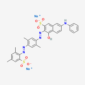 molecular formula C32H27N5Na2O7S2 B13809802 Direct Fast Violet 2RL CAS No. 6227-10-7