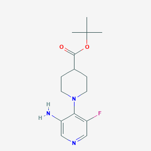 Tert-butyl 1-(3-amino-5-fluoropyridin-4-yl)piperidine-4-carboxylate