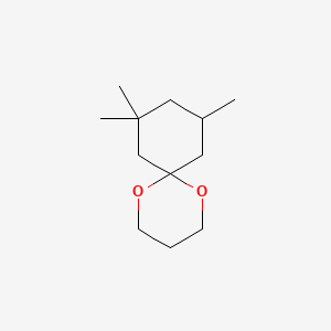 molecular formula C12H22O2 B13809836 1,5-Dioxaspiro[5.5]undecane, 8,8,10-trimethyl- CAS No. 67845-35-6
