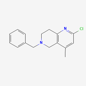 6-Benzyl-2-chloro-4-methyl-5,6,7,8-tetrahydro-1,6-naphthyridine