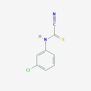molecular formula C8H5ClN2S B13809851 1-Chloro-3-[(cyanocarbonothioyl)amino]benzene CAS No. 4968-46-1