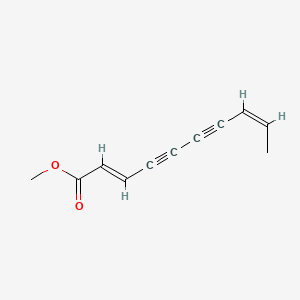 molecular formula C11H10O2 B13809878 methyl (2E,8Z)-deca-2,8-dien-4,6-diynoate CAS No. 23180-59-8