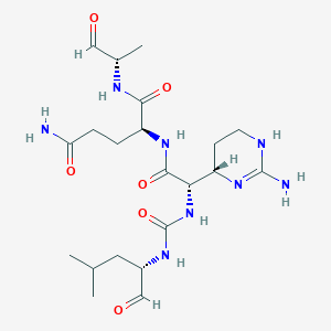 molecular formula C21H36N8O6 B13809885 Elastatinal microbial 