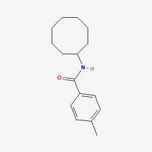 molecular formula C16H23NO B13809912 N-cyclooctyl-4-methylbenzamide CAS No. 541542-30-7